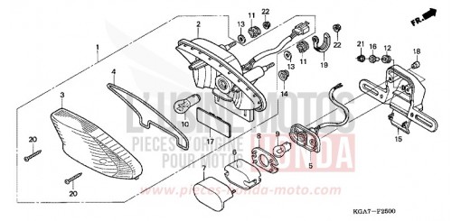 FANALE POSTERIORE CG125ES4 di 2004